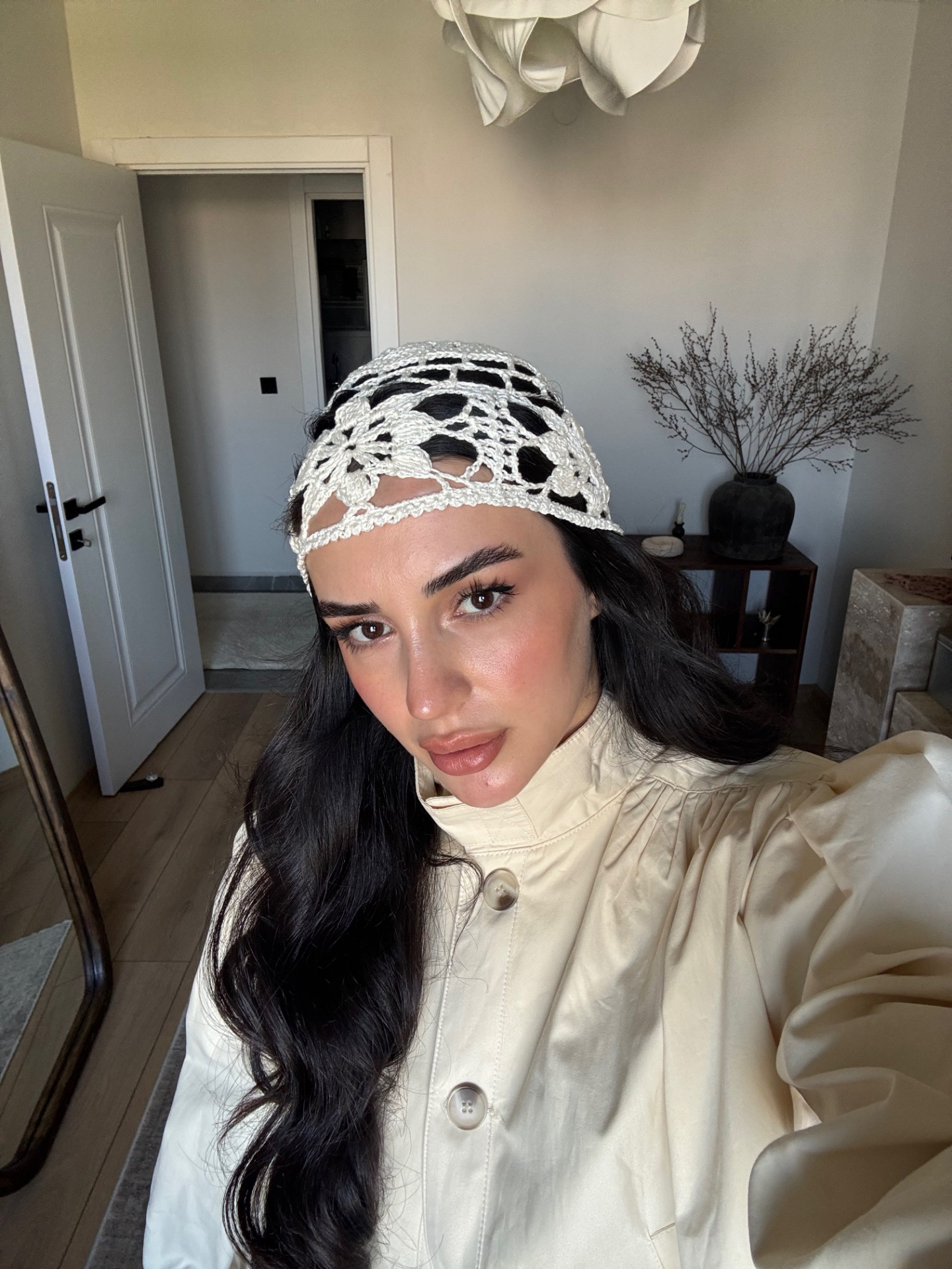 Vintage desenli kafa aksesuarı