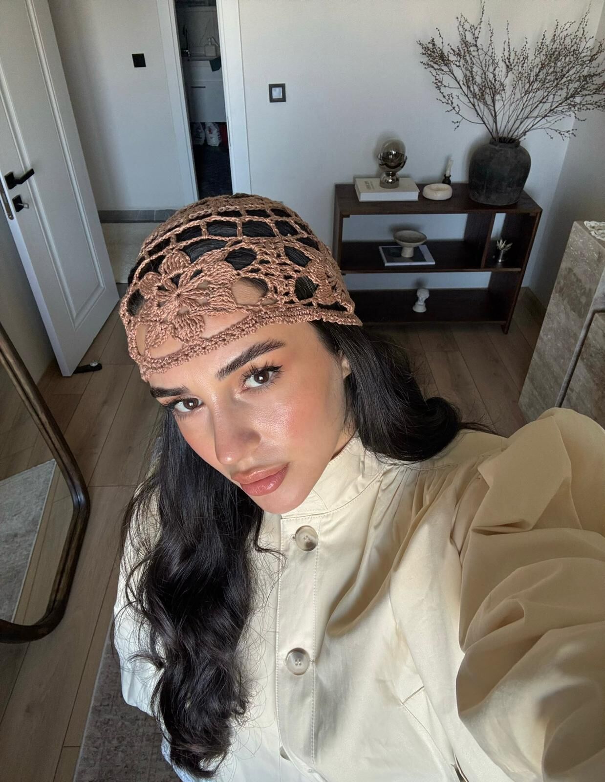 Vintage desenli kafa aksesuarı-VİZON