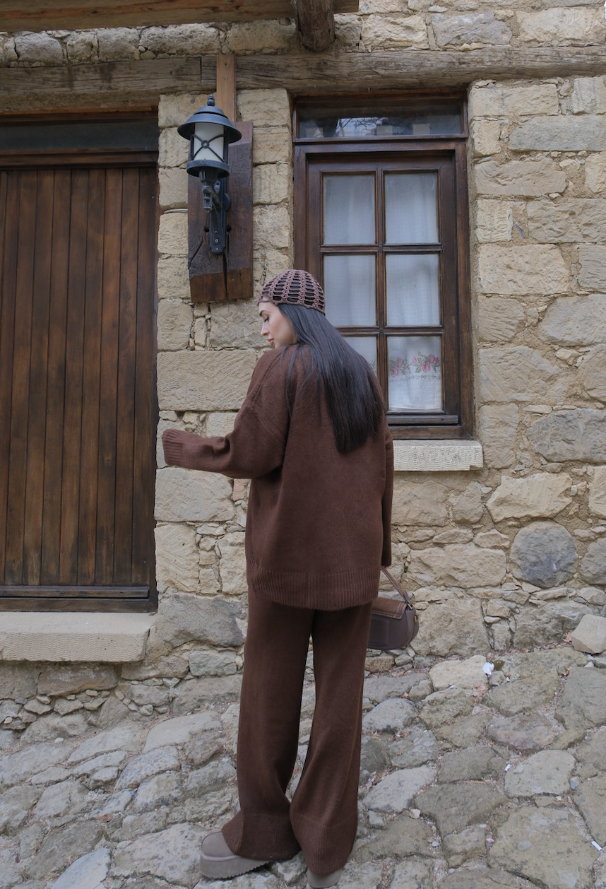 Cozy İkili Takım Kahverengi - STD