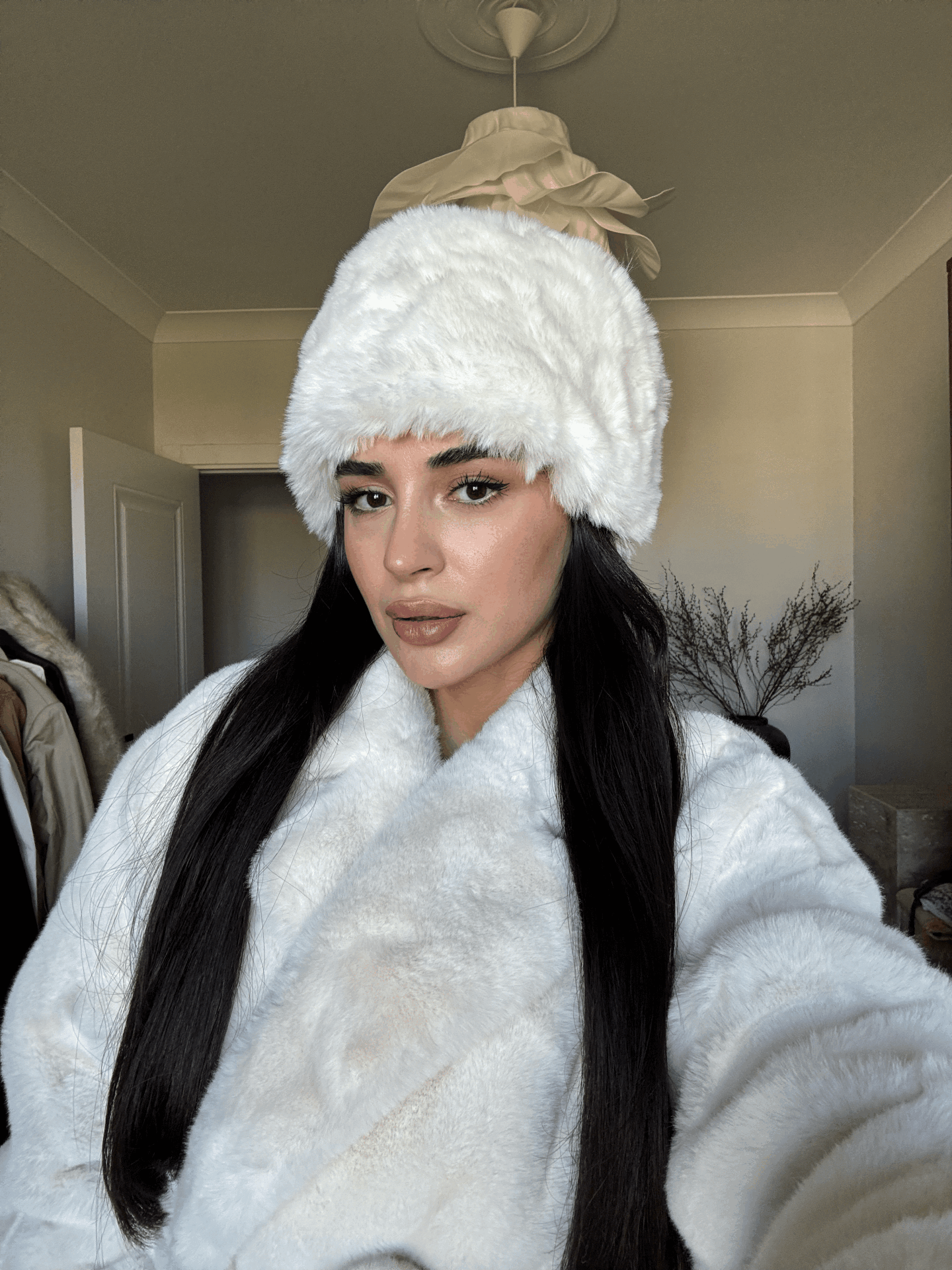 Kısa kalpak bucket şapka Beyaz - STD