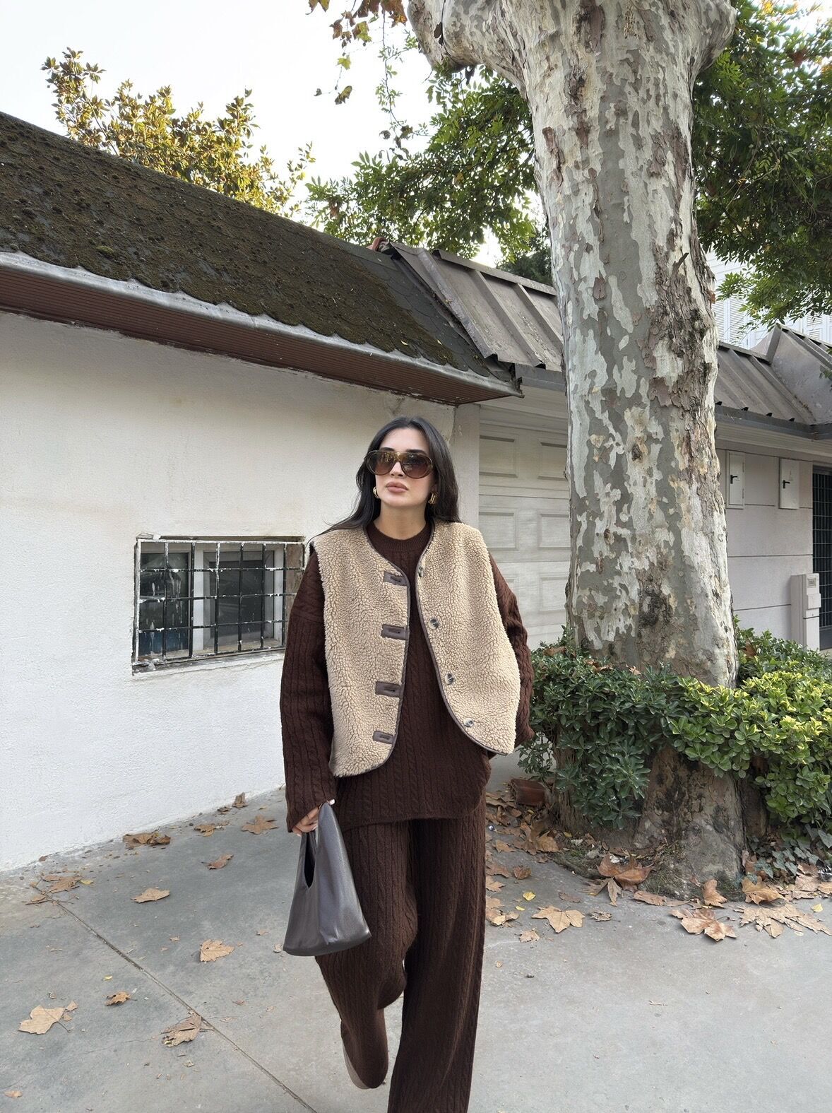 Peluş yelek Vizon - STD