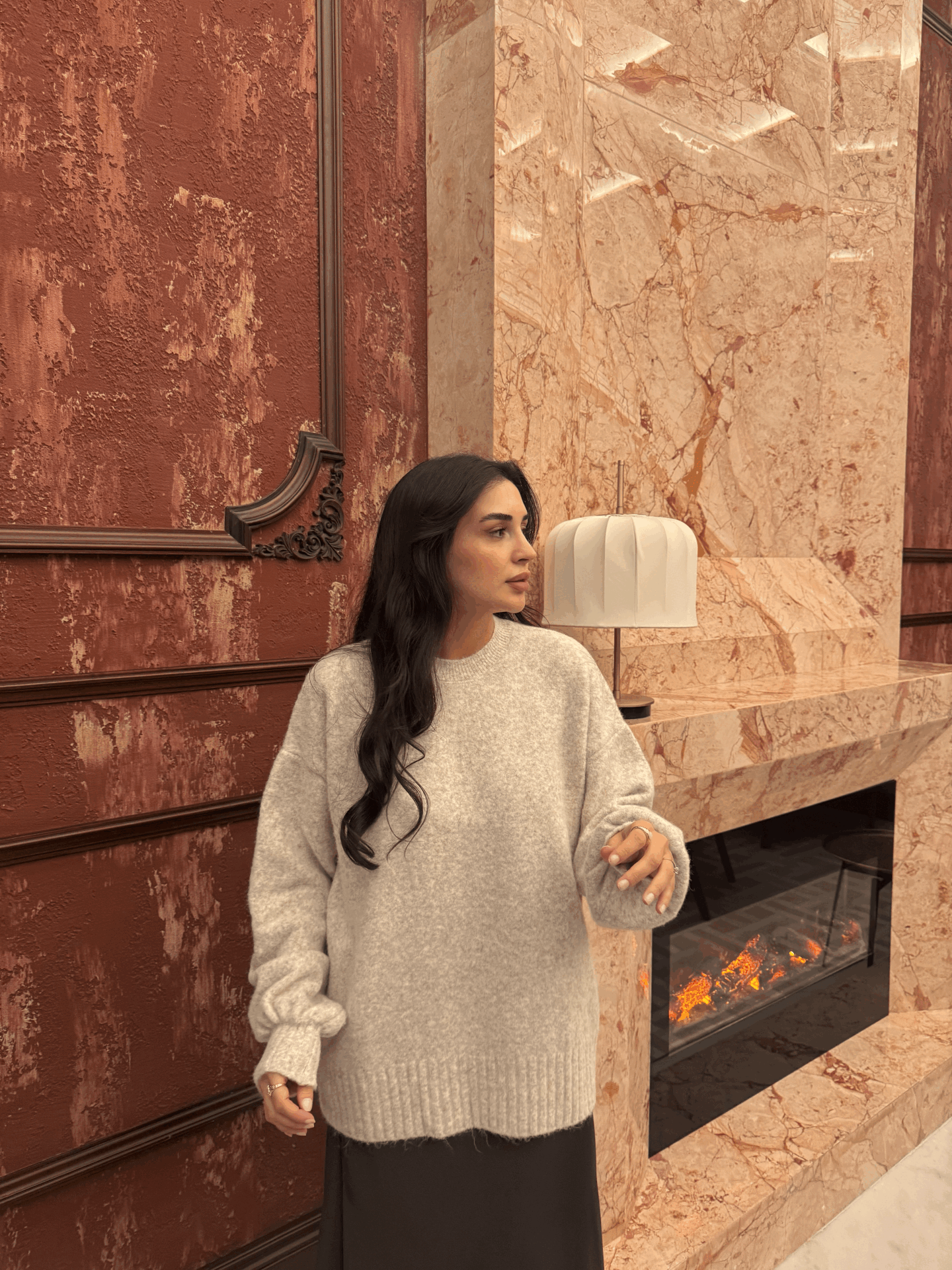 Balon kol yumuş kazak taş - STD