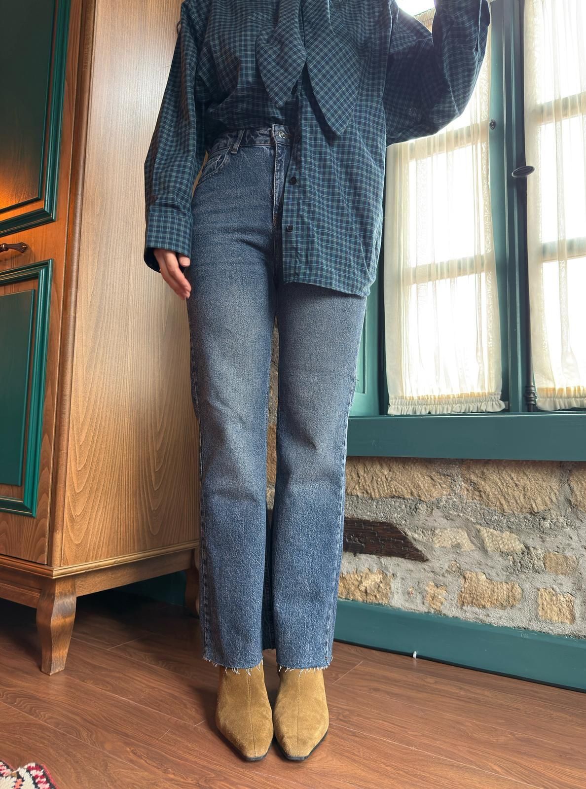 Mavi kesik paça jean Mavi - 40