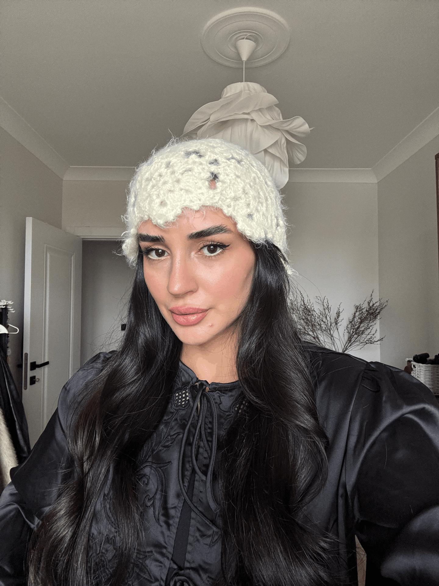 Sakallı örgü bere Ekru - STD